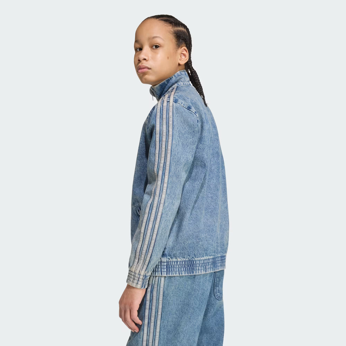GIACCA RAGAZZO ADIDAS FIREBIRD LOOSE DENIM – BLU - foto 4