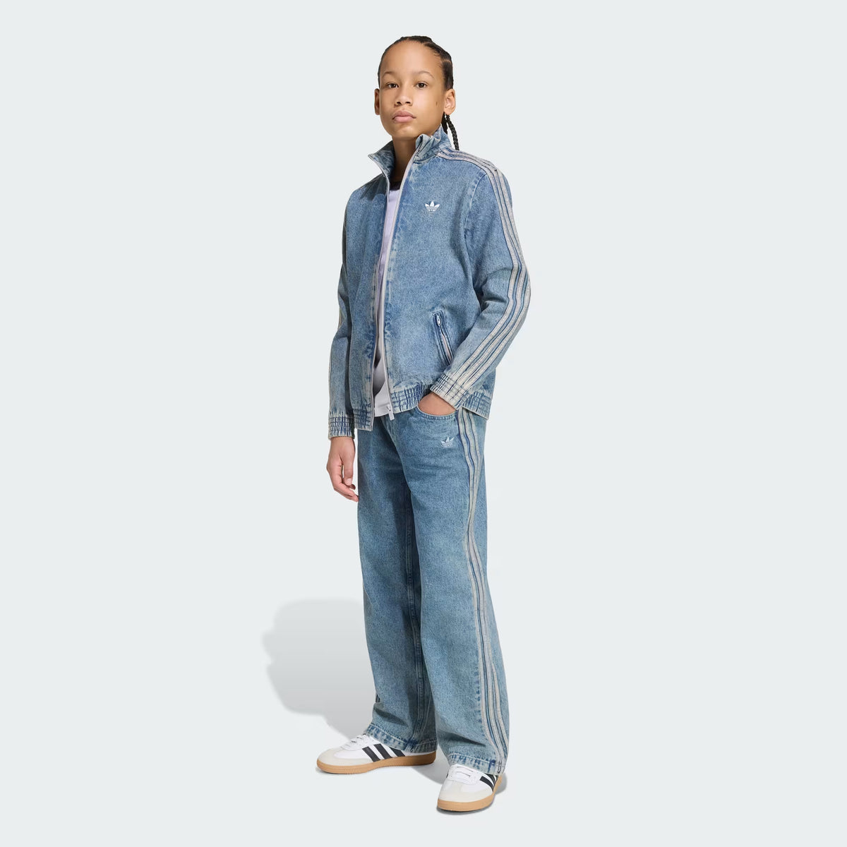 GIACCA RAGAZZO ADIDAS FIREBIRD LOOSE DENIM – BLU - foto 5