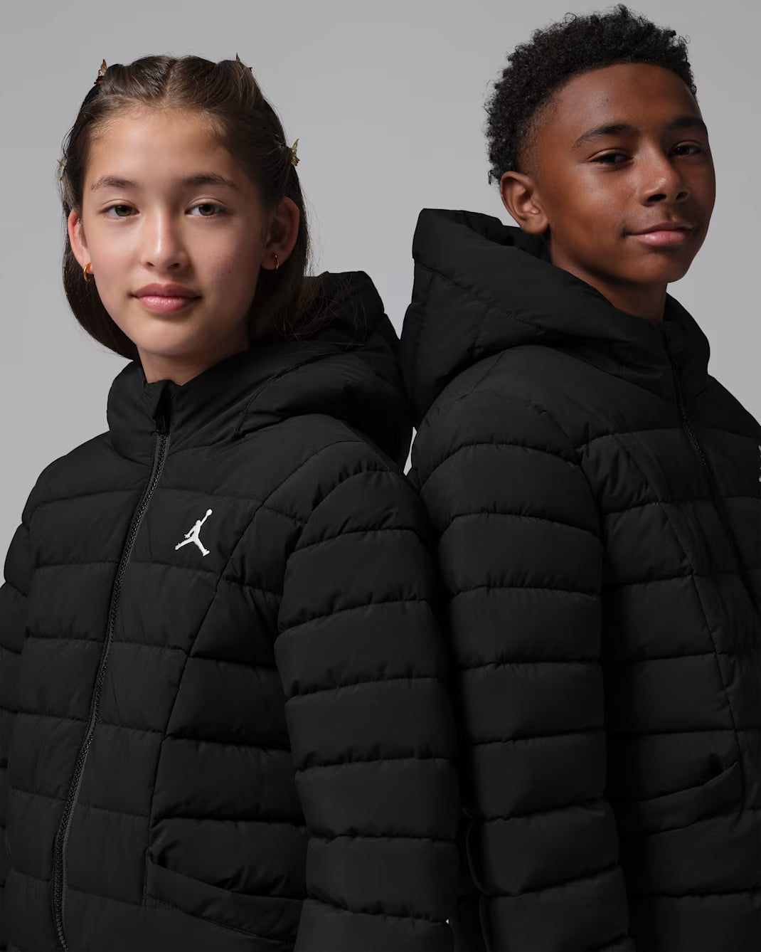 GIUBBOTTO RAGAZZO JORDAN ACTIVE MIDWEIGHT PUFFER – NERO - foto 4