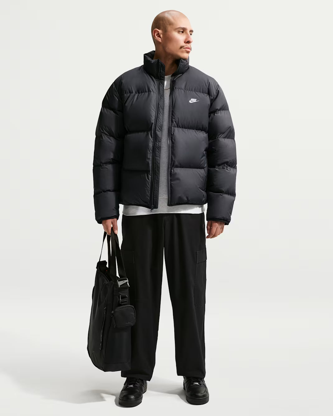 GIUBBOTTO UOMO NIKE SPORTSWEAR CLUB THERMA-FIT – NERO - foto 3