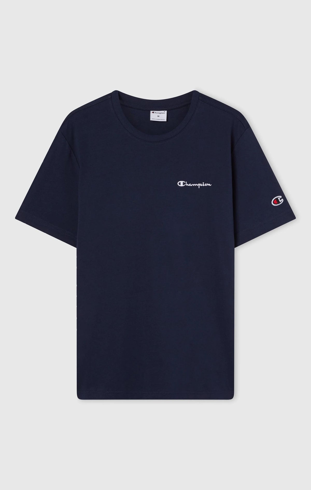 T-SHIRT UOMO CHAMPION ICONS LOGO RICAMATO – BLU