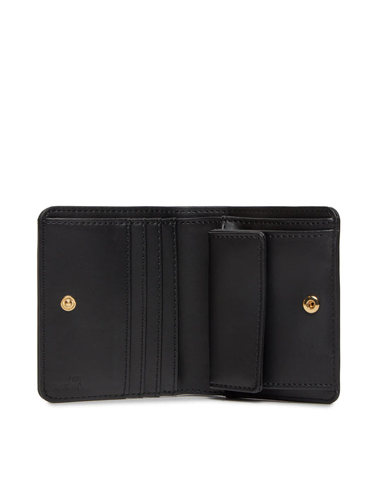 PORTAFOGLIO DONNA IN PELLE SINTETICA - NERO