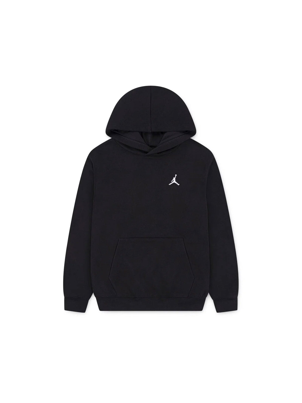 FELPA RAGAZZO JORDAN BROOKLYN CON CAPPUCCIO FLEECE- NERO