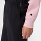 TUTA DONNA CHAMPION COLLO ALTO FELPATA – ROSA/NERO