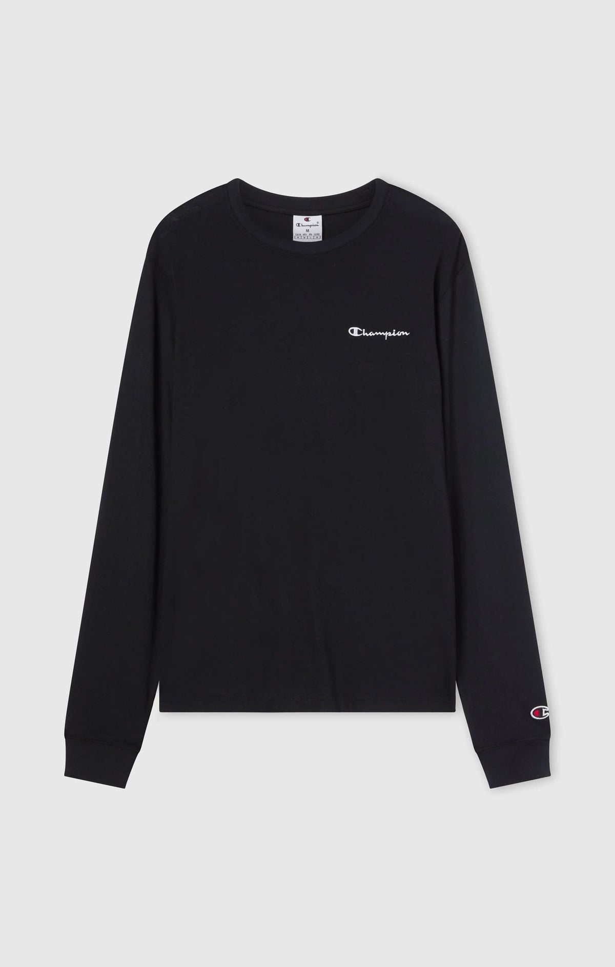 T-SHIRT UOMO CHAMPION ICONS MANICA LUNGA – NERO