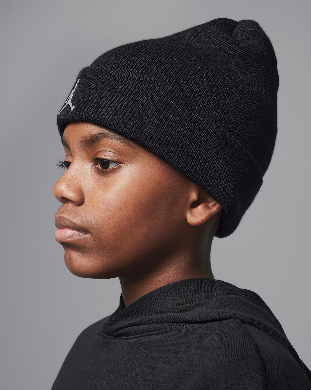 CUFFIA RAGAZZO JORDAN CUFFED BEANIE – NERO