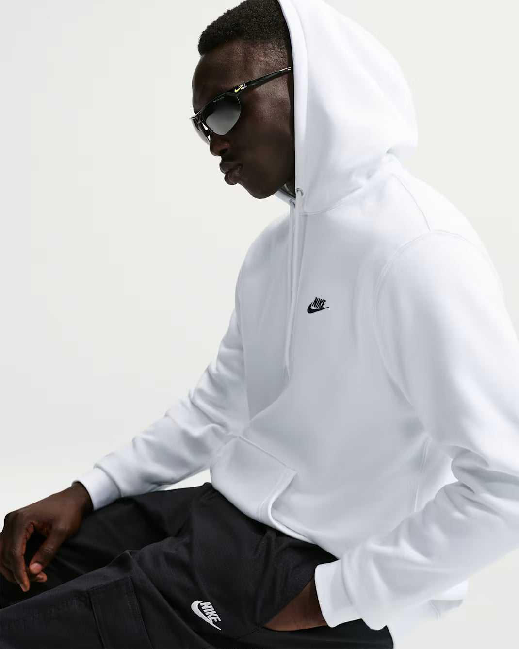 FELPA UOMO NIKE SPORTSWEAR CLUB FLEECE HOODIE – BIANCA