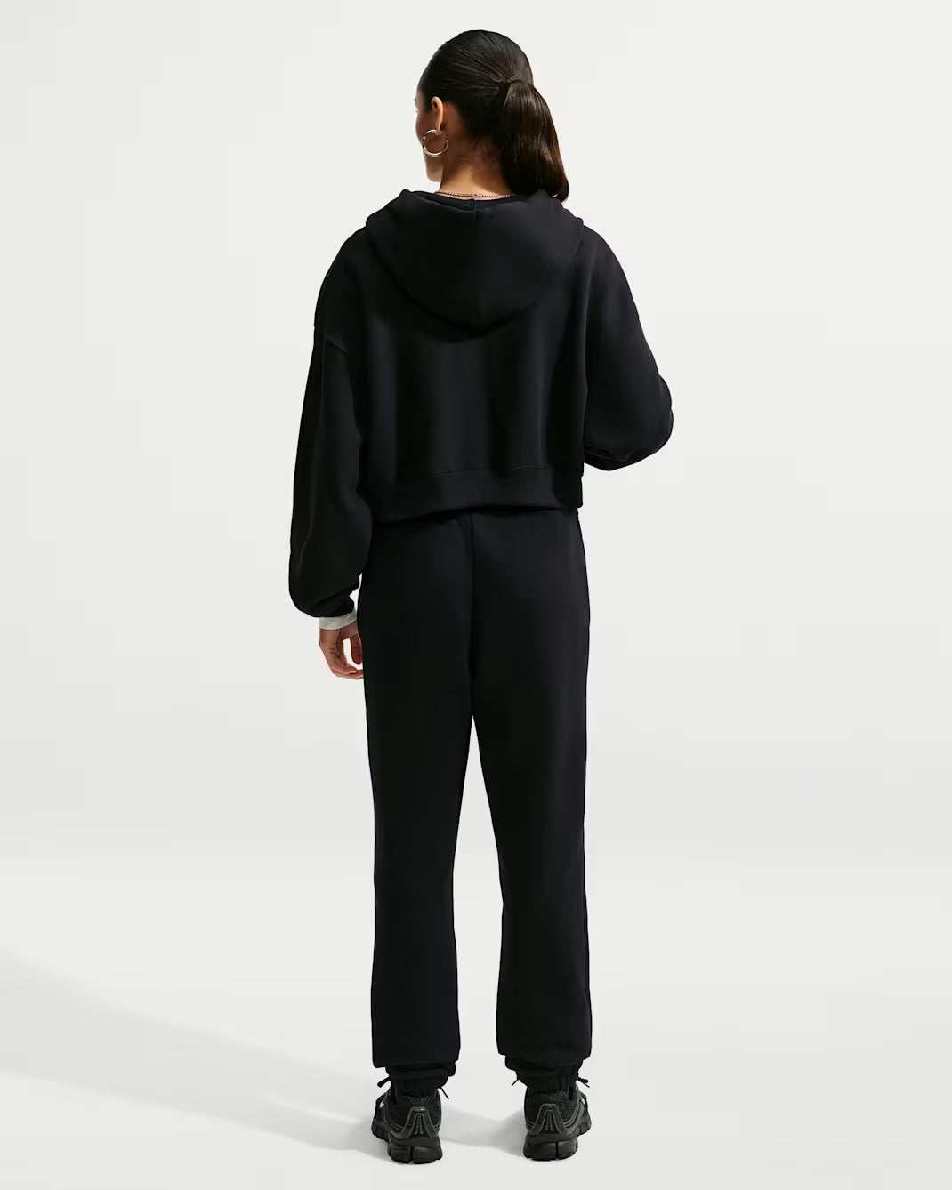 PANTALONI TUTA DONNA NIKE STUDIO LOGO FLEECE – NERO