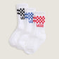 CALZE  CREW CHECKERBOARD 3 PAIRS