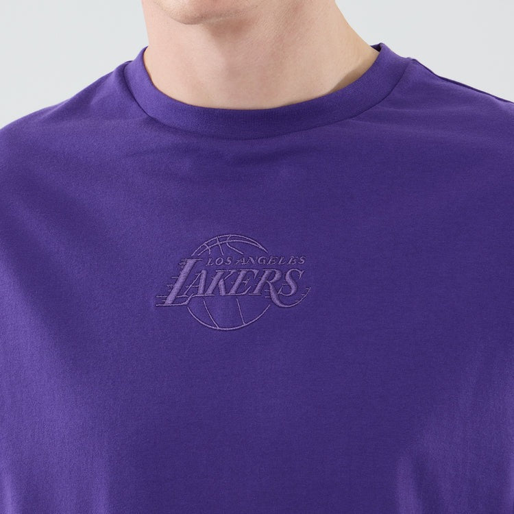 T-SHIRT OVERSIZE UOMO NEW ERA LOS ANGELES LAKERS NBA TONAL – VIOLA
