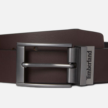 CINTURA TIMBERLAND BARTLEY CLASSIC REVERSIBILE IN PELLE – MARRONE E NERO