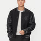 GIACCA MIX LEATHER BOMBER