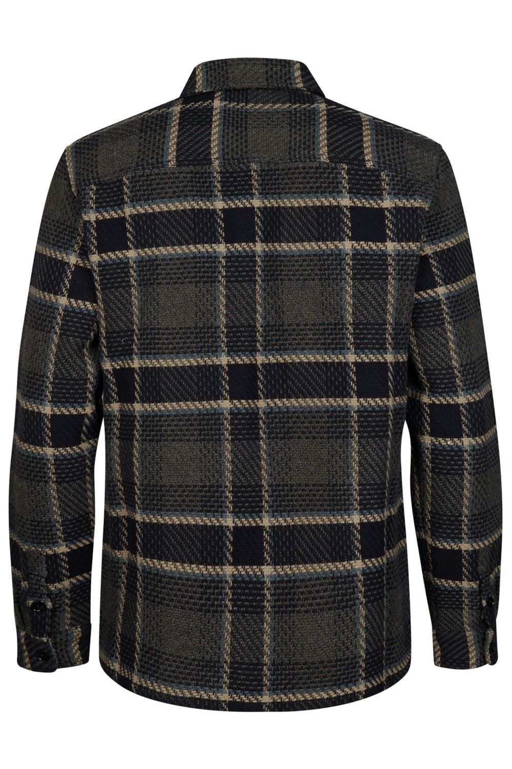 CAMICIA A QUADRI UOMO IN COTONE PETROL INDUSTRIES REGULAR FIT
