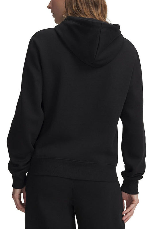 FELPA CON CAPPUCCIO DONNA UNDER ARMOUR RIVAL FLEECE IN MISTO COTONE – NERO
