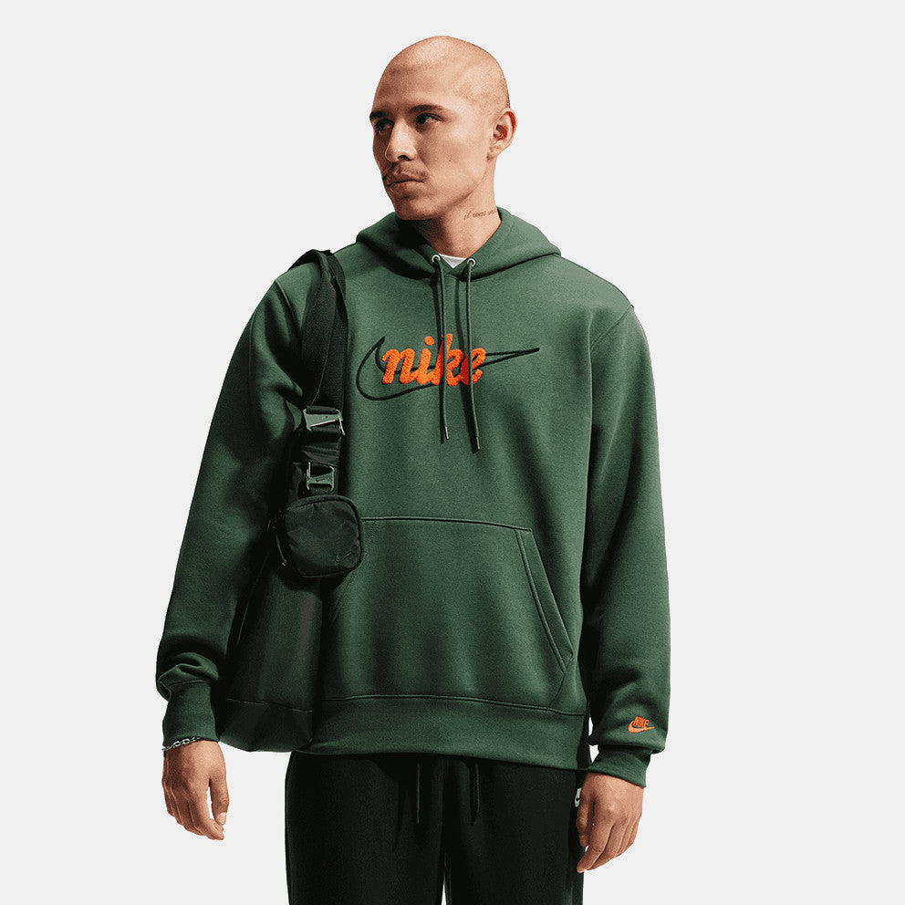 FELPA UOMO NIKE CLUB FLEECE CHENILLE CAPPUCCIO – VERDE