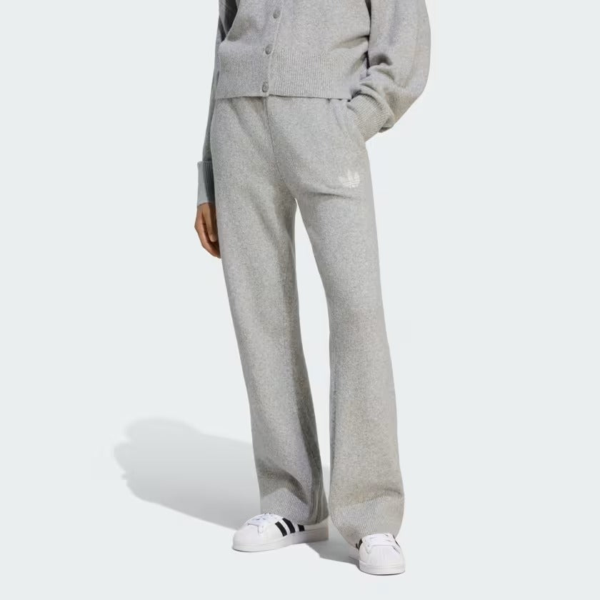 PANTALONI DONNA ADIDAS ESSENTIALS KNIT – GRIGIO CHIARO