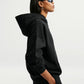 FELPA DONNA NIKE STUDIO FLEECE OVERSIZED – NERO