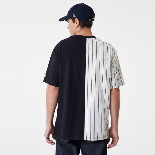 T-SHIRT NY YANKEES HALF STRIPPED