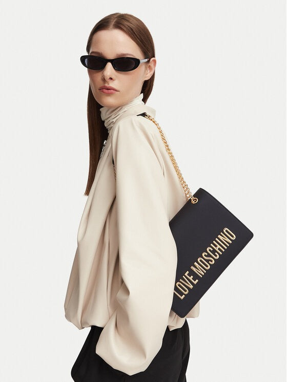 BORSA DONNA LOVE MOSCHINO MAXILOOK SMALL – NERO