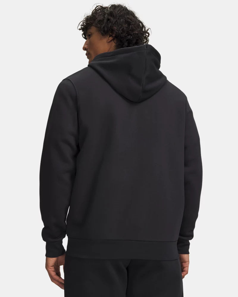 GIACCA FELPA UOMO UNDER ARMOUR ICON FLEECE IN MISTO COTONE – NERO