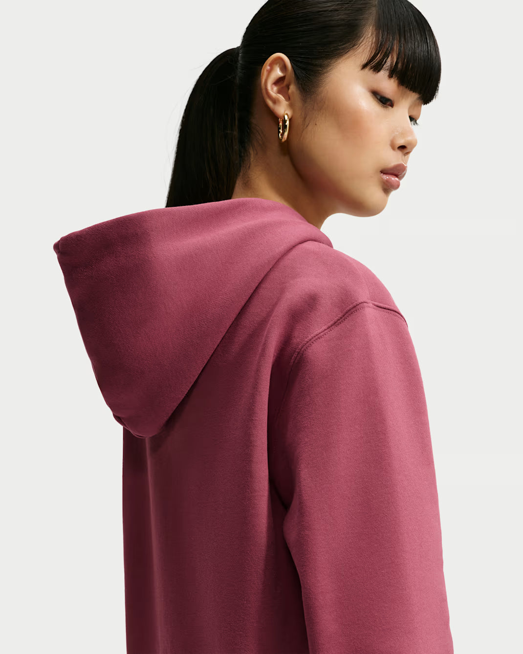 FELPA DONNA NIKE STUDIO FLEECE FULL-ZIP – ROSA SMOKE