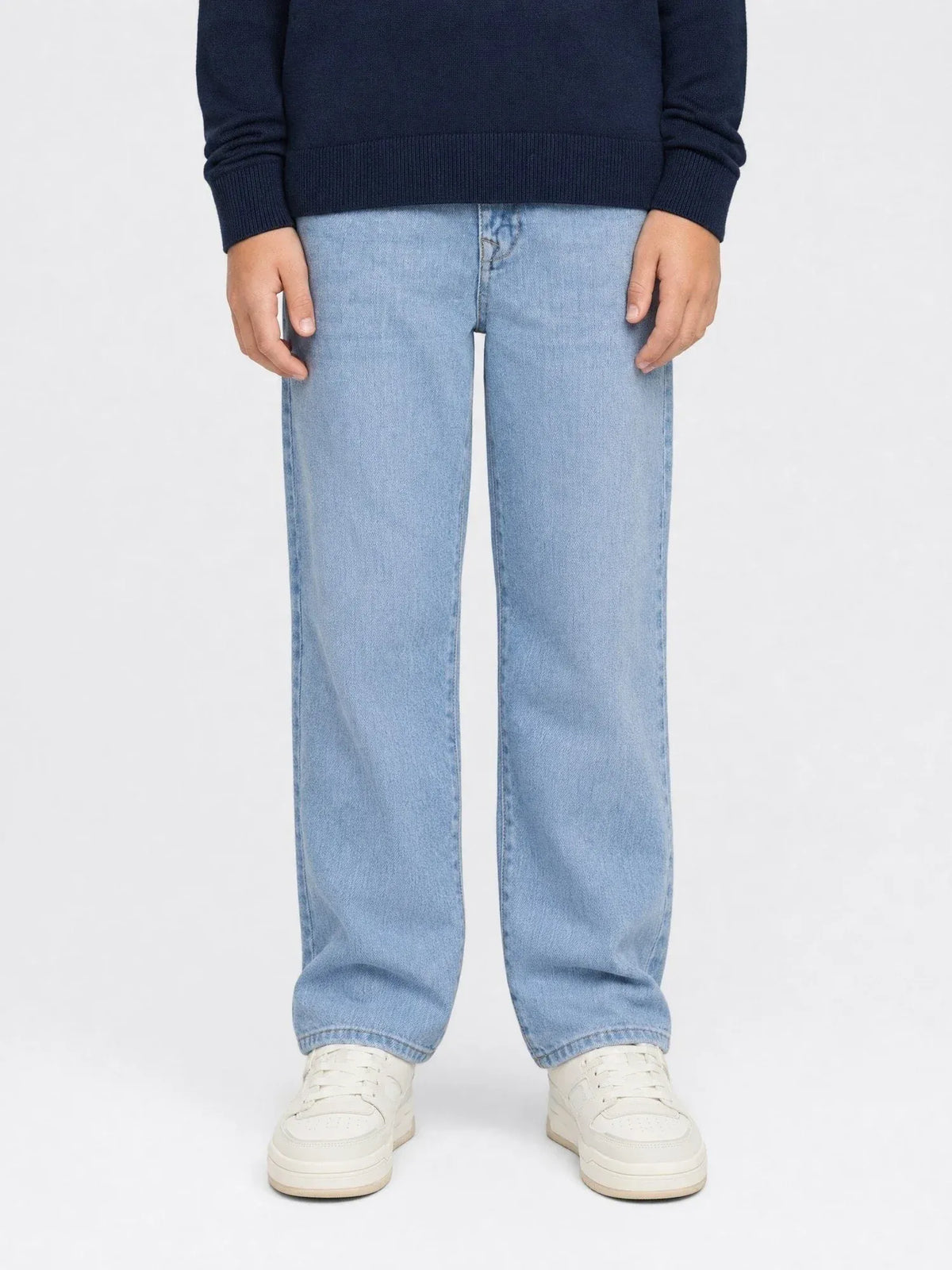 JEANS RAGAZZO PETROL INDUSTRIES LENNOX LOOSE FIT IN COTONE BIOLOGICO – LIGHT VINTAGE / BLU CHIARO