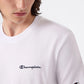 T-SHIRT UOMO CHAMPION ICONS LOGO RICAMATO – BIANCO