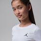 T-SHIRT RAGAZZA JORDAN JUMPMAN SPORT RIBBED – BIANCO