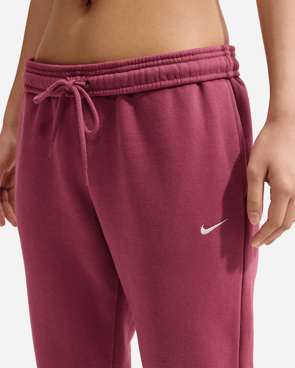 PANTALONI TUTA DONNA NIKE STUDIO LOGO FLEECE – ROSA SMOKE