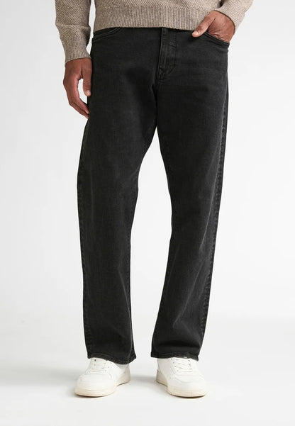 JEANS UOMO PETROL INDUSTRIES BAGGY ELASTICIZZATO –  NERO