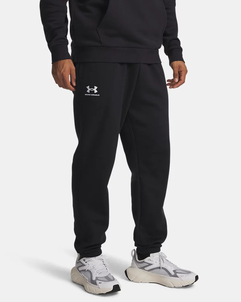 PANTALONI TUTA JOGGER DONNA UNDER ARMOUR FLEECE IN MISTO COTONE – NERO