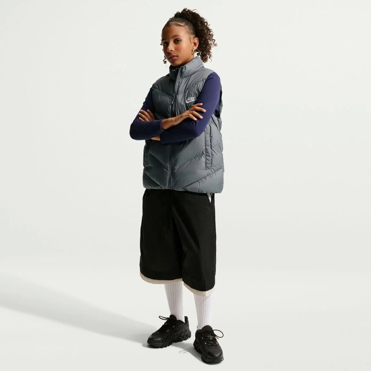SMANICATO RAGAZZO NIKE THERMA-FIT ALL DAY PLAY – GRIGIO
