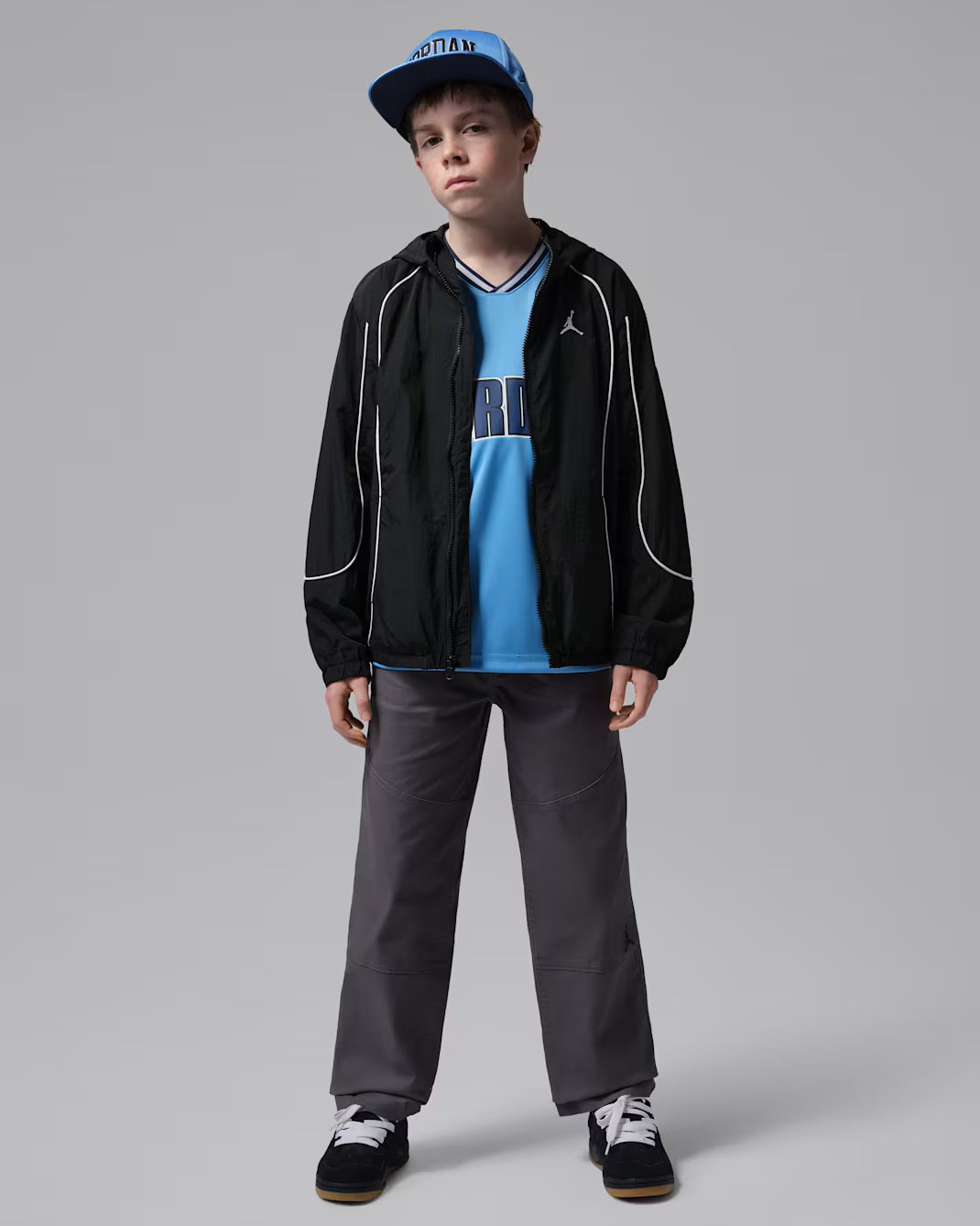 GIACCA RAGAZZO JORDAN COLORBLOCKED WIND JACKET – NERO