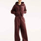 FELPA DONNA NEW BALANCE TRACKSIDE FLEECE FULL ZIP – BORDEAUX