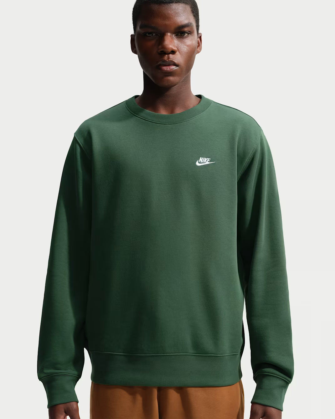 FELPA UOMO NIKE CLUB FLEECE CREW – VERDE