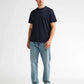 T-SHIRT UOMO IN COTONE PETROL INDUSTRIES ROYAL NAVY – REGULAR FIT CON STAMPA PETTO