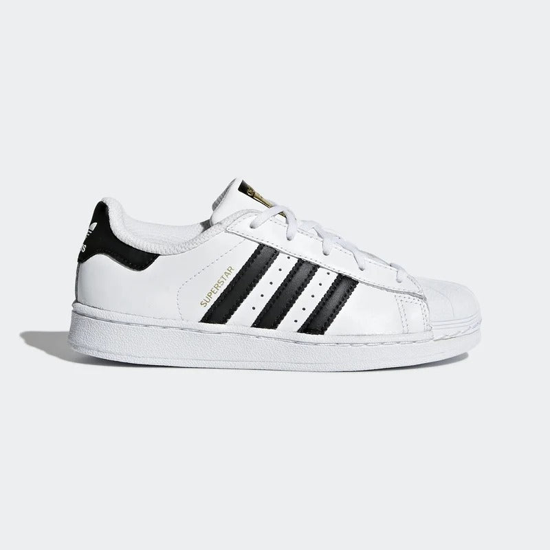 SNEAKERS BAMBINO ADIDAS SUPERSTAR PELLE – BIANCO E NERO