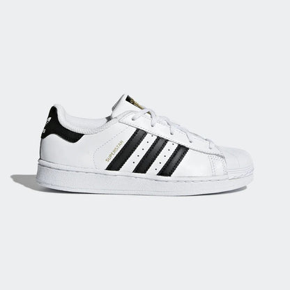 SNEAKERS BAMBINO ADIDAS SUPERSTAR PELLE – BIANCO E NERO