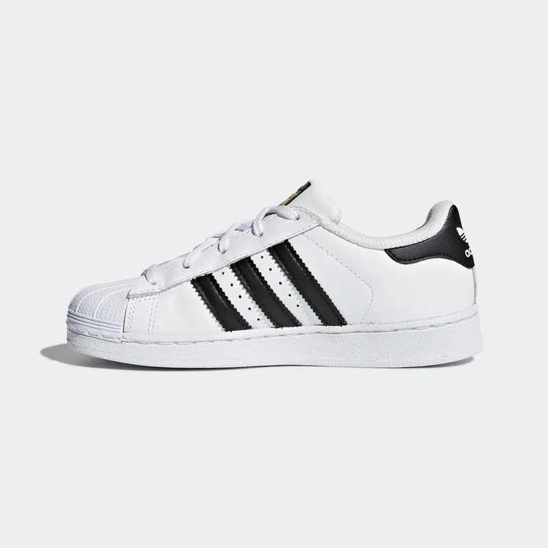SNEAKERS BAMBINO ADIDAS SUPERSTAR PELLE – BIANCO E NERO - foto 2