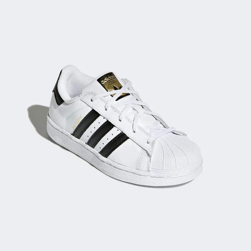 SNEAKERS BAMBINO ADIDAS SUPERSTAR PELLE – BIANCO E NERO - foto 3