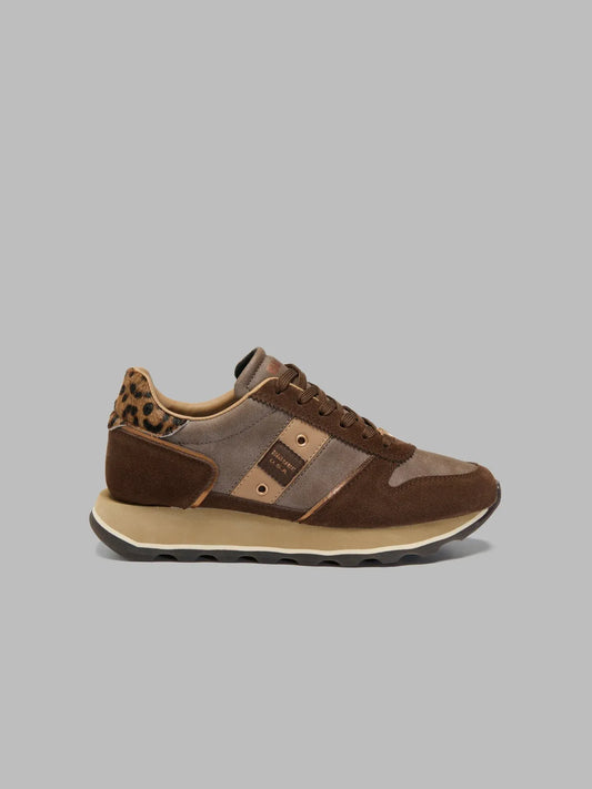 SCARPE DONNA BLAUER MILLS01 NUL IN PELLE – MARRONE