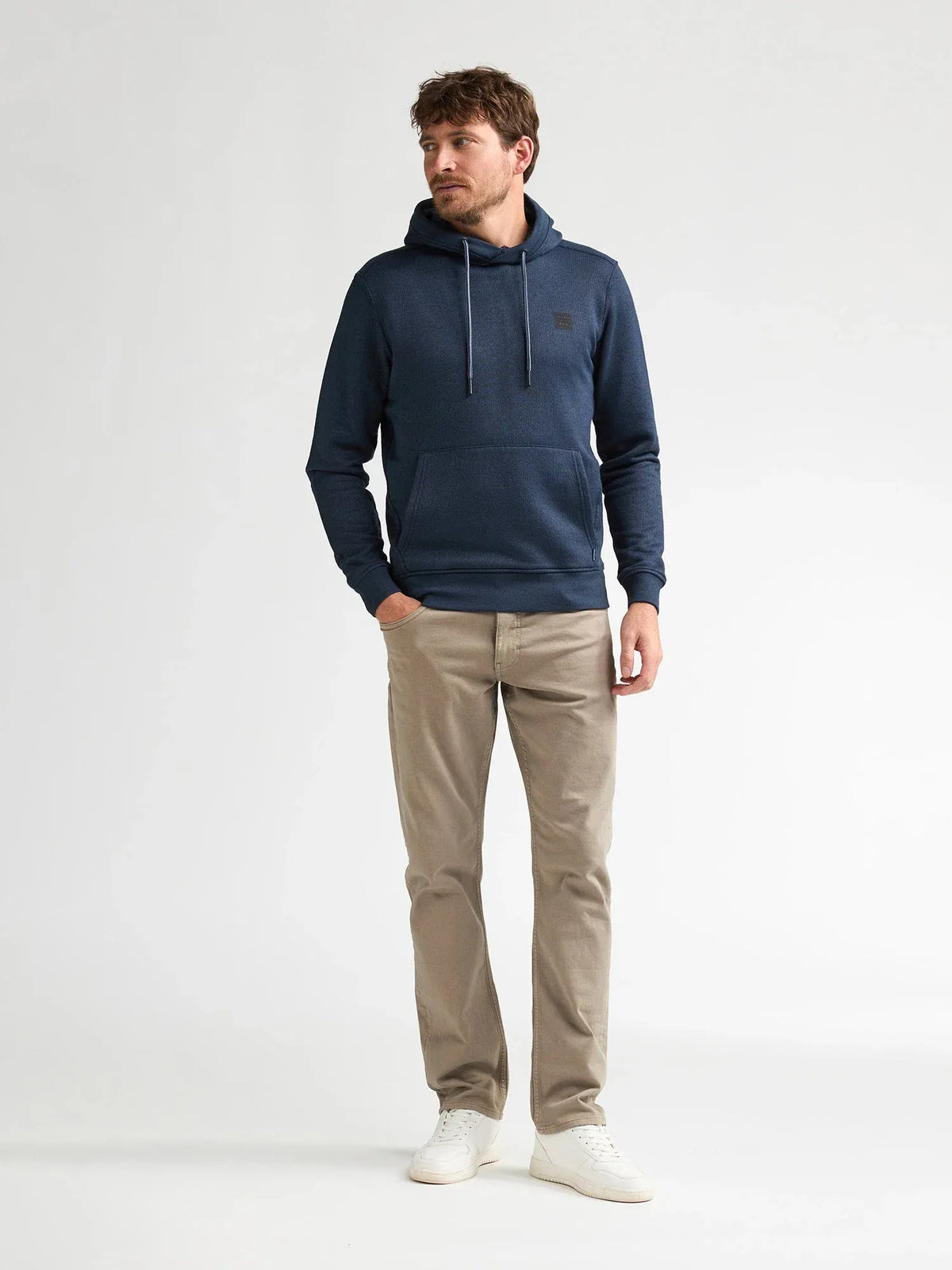 FELPA UOMO CON CAPPUCCIO IN COTONE BIOLOGICO PETROL INDUSTRIES REGULAR FIT