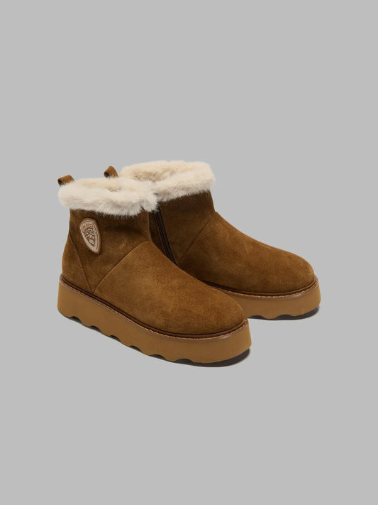 STIVALETTI DONNA BLAUER KYLE01 IN CAMOSCIO – MARRONE - foto 2