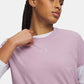 T-SHIRT DONNA UNDER ARMOUR RIVAL CORE – LILLA