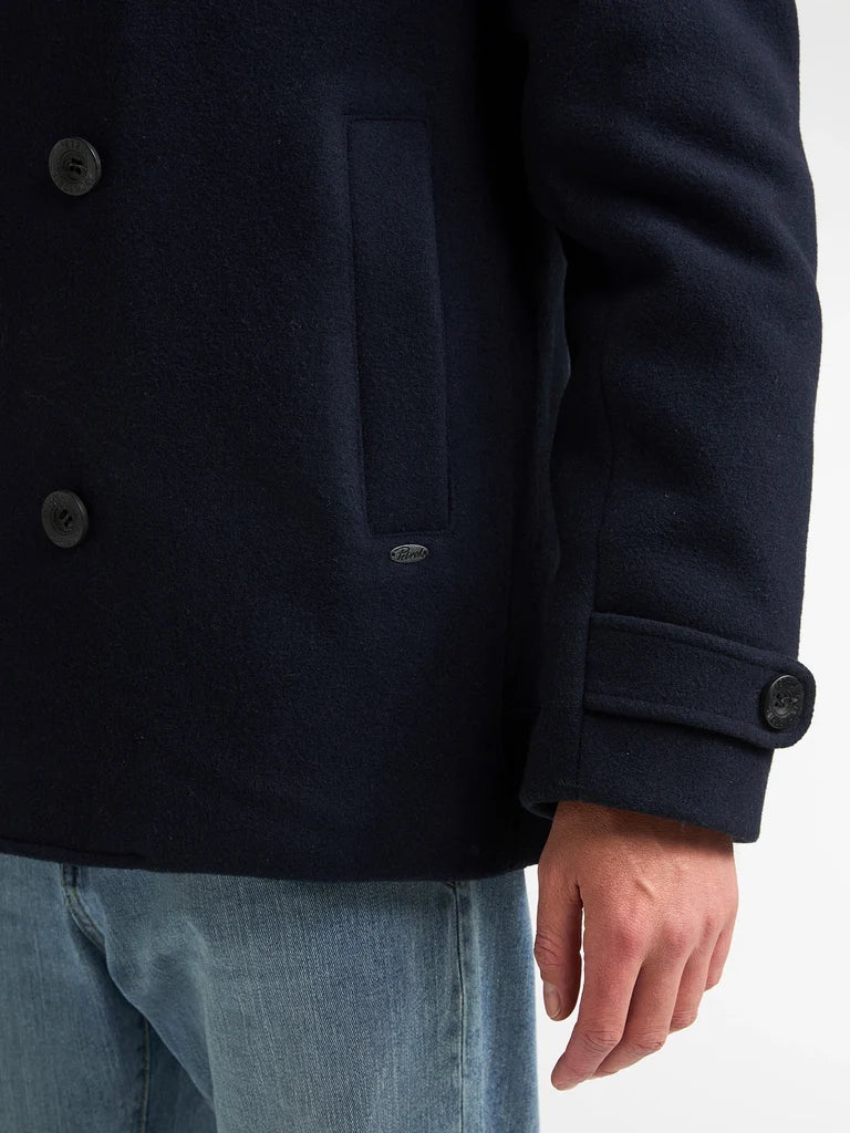 GIACCONE CABAN UOMO MISTO LANA PETROL INDUSTRIES – BLU