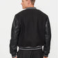 GIACCA BOMBER UOMO JUST CAVALLI MIX LEATHER – NERO