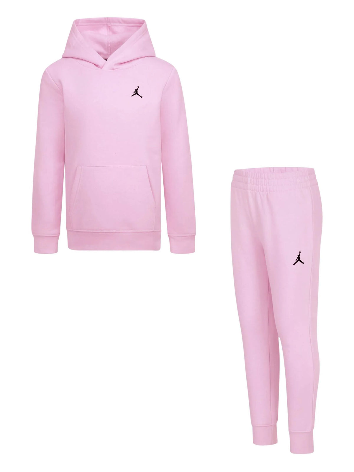 TUTA BAMBINA JORDAN JUMPMAN LOGO FLEECE SET – ROSA