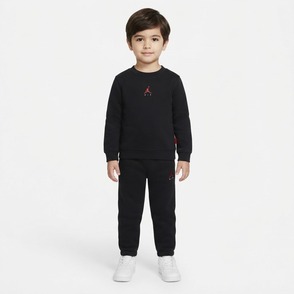 TUTA BAMBINO JORDAN BROOKLYN FLEECE SET – NERO