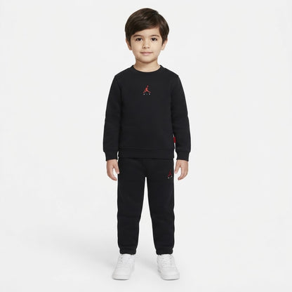 TUTA BAMBINO JORDAN BROOKLYN FLEECE SET – NERO
