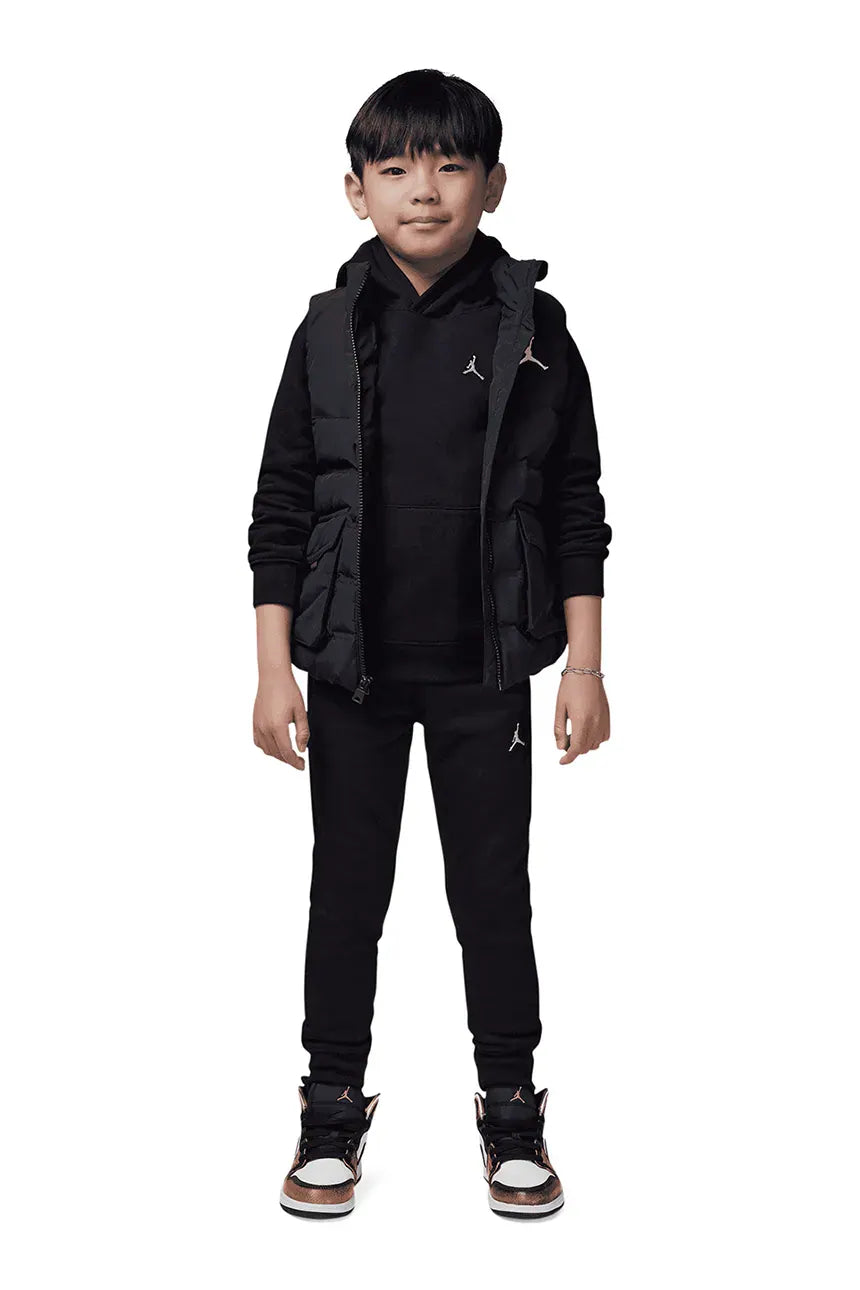 TUTA BAMBINO JORDAN JUMPMAN LOGO FLEECE SET – NERO